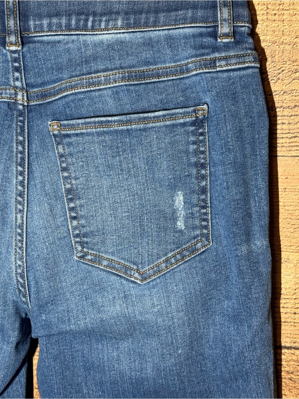 SPANX Pull-On Jeans Ankle Straight Leg Blue size Medium - Picture 7 of 12